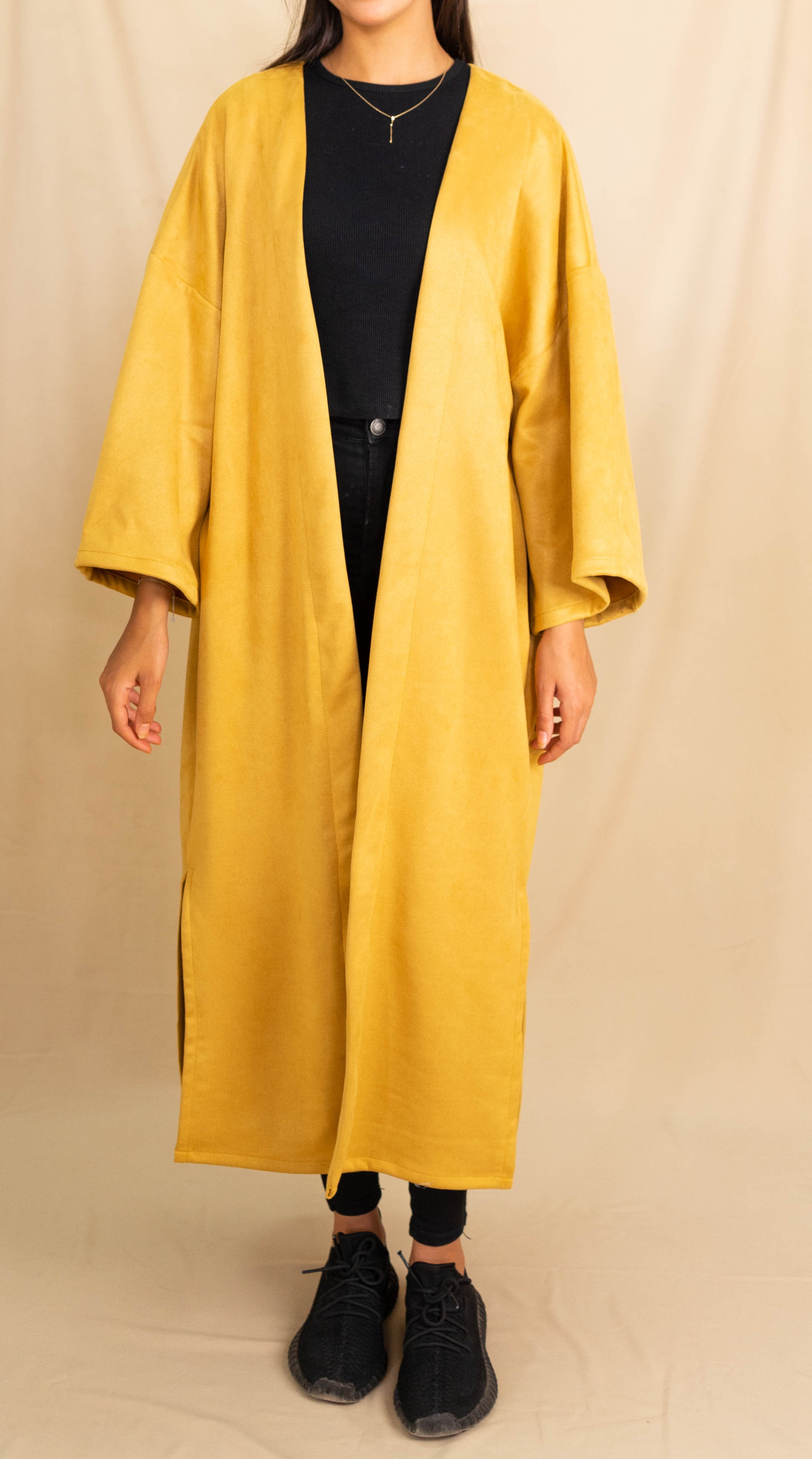 Kimono Long - Jaune Moutarde