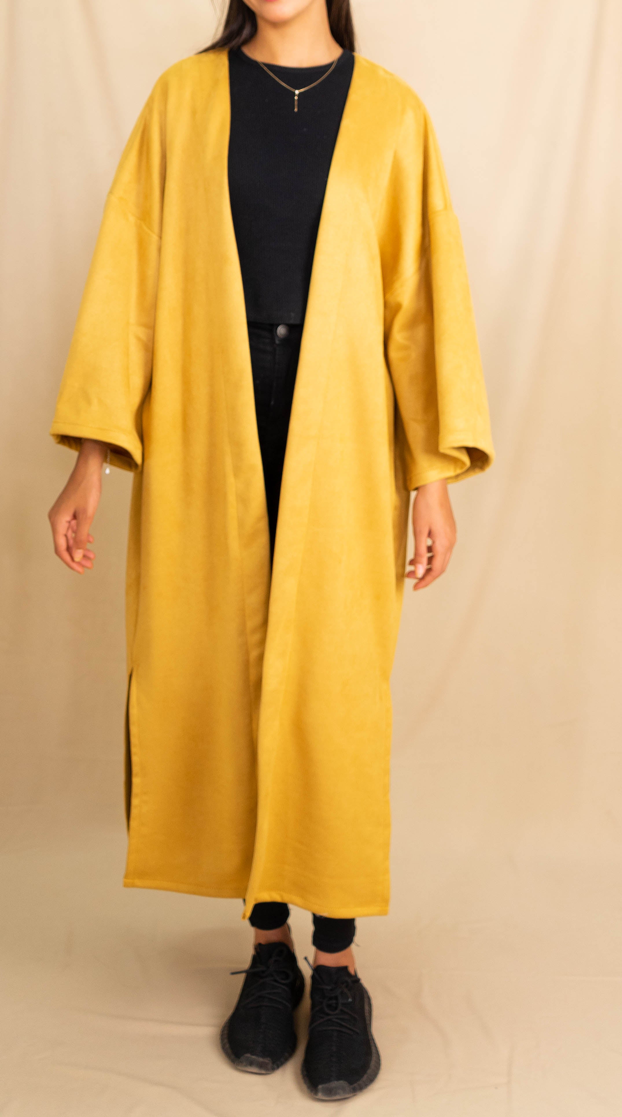 Kimono Long - Jaune Moutarde
