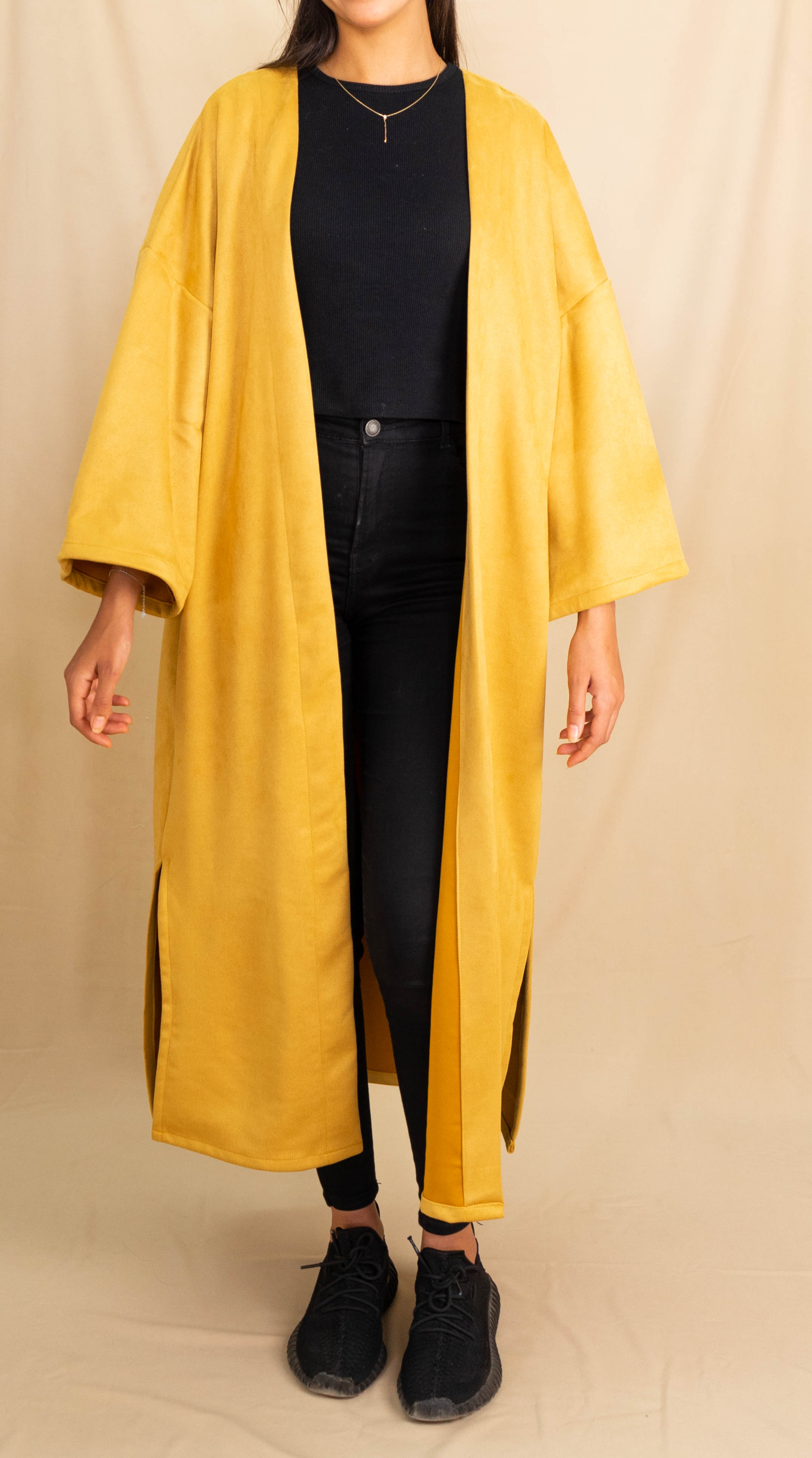 Kimono Long - Jaune Moutarde