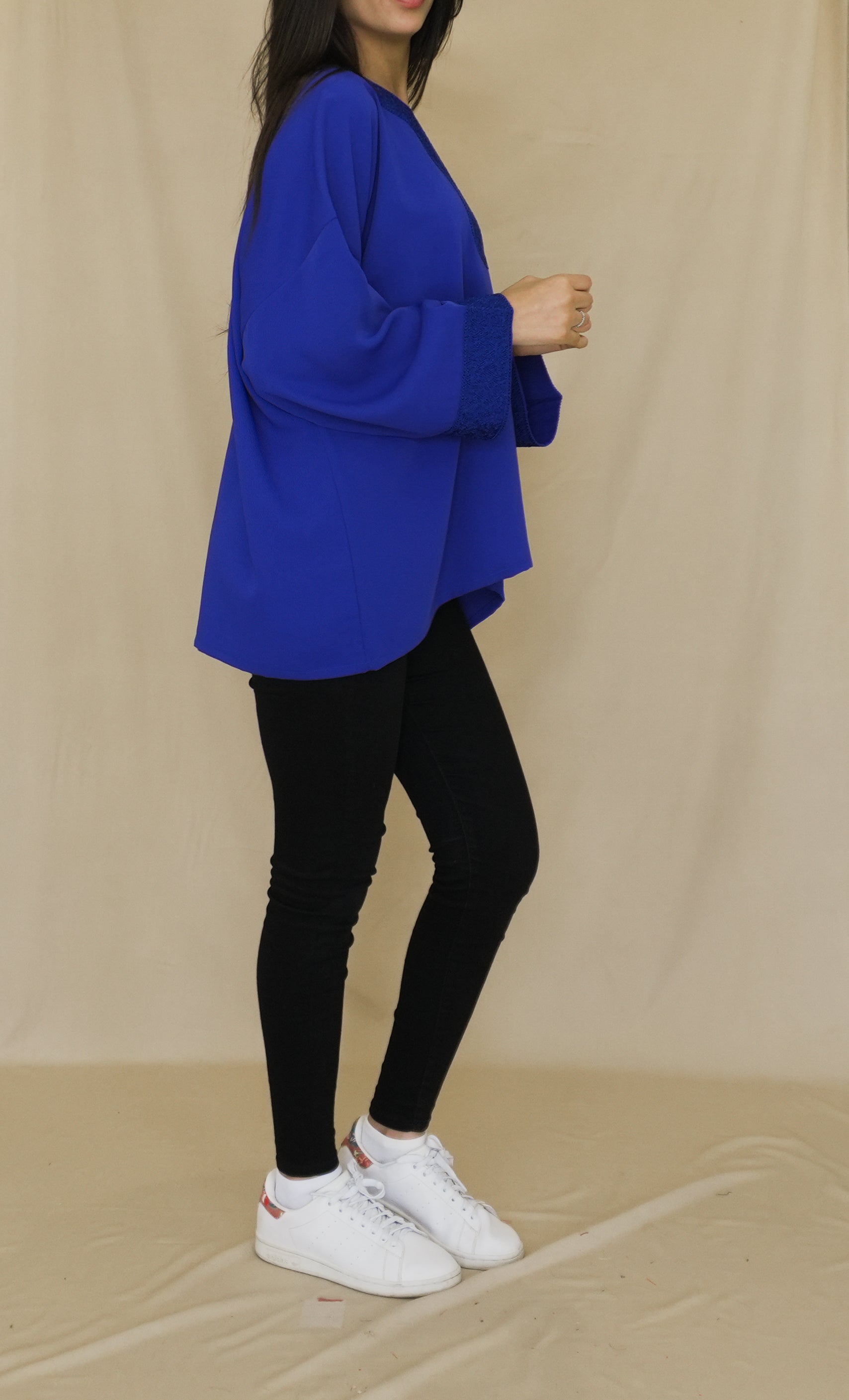 Chemise Brodée Bleu