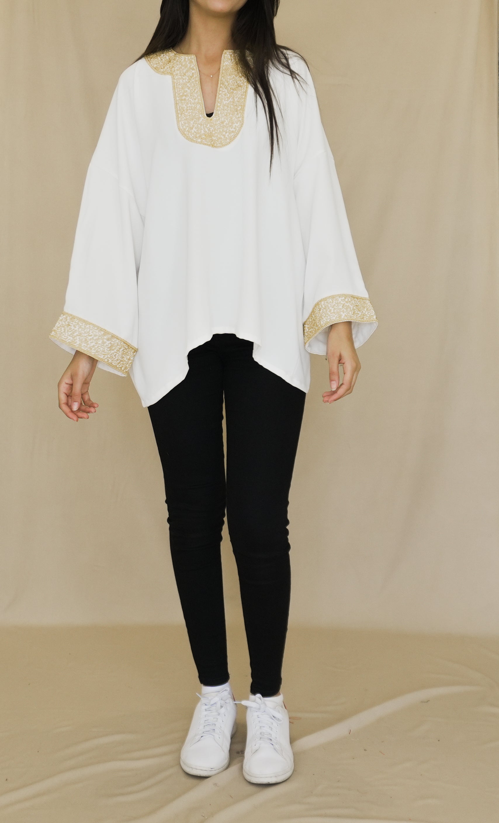 Chemise Brodée Blanc