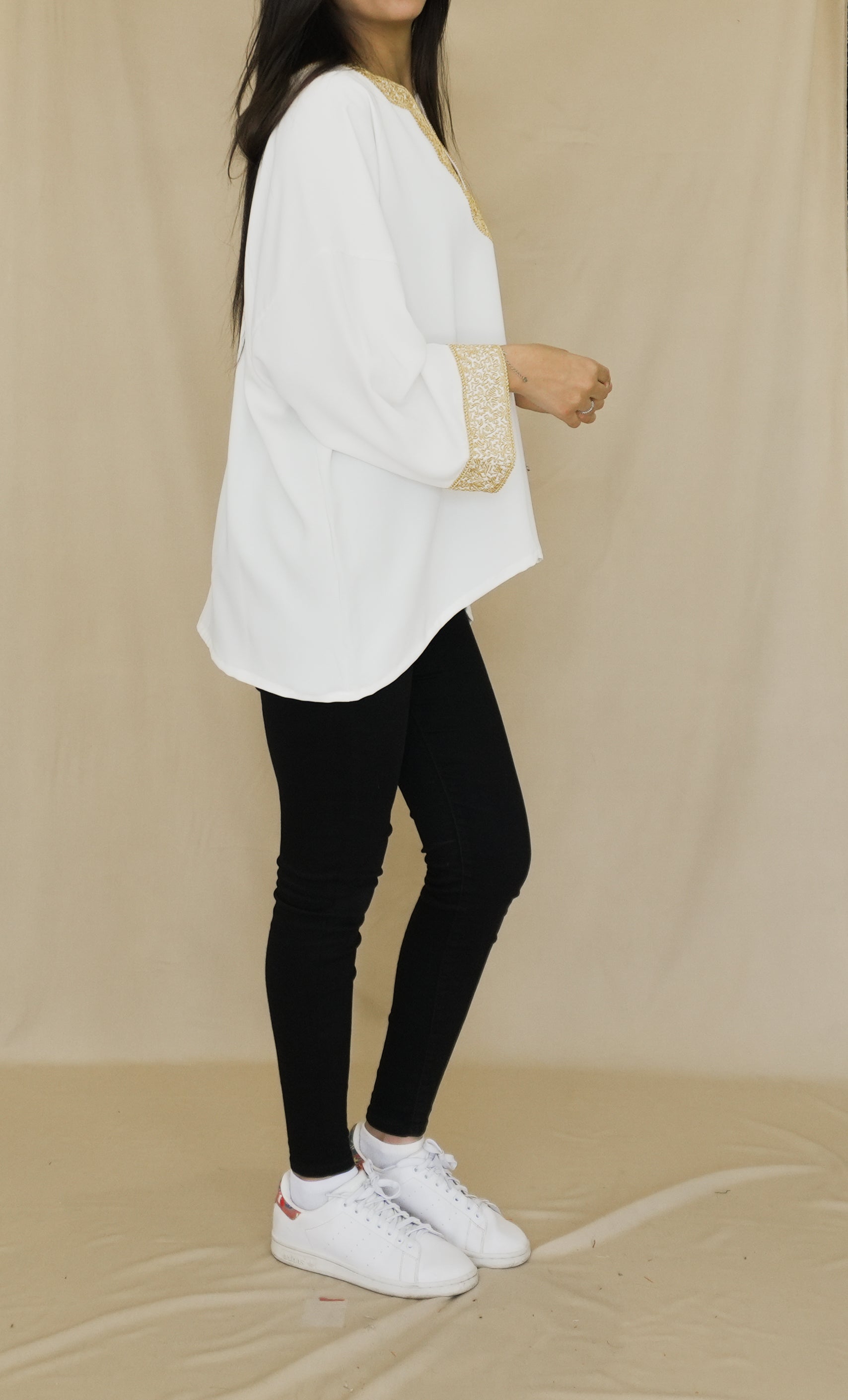 Chemise Brodée Blanc